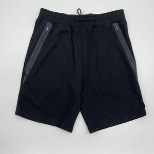 PONY Black Mens Size M Comfort Fit Jersey Lounge Athletic Shorts 9.5 Inch